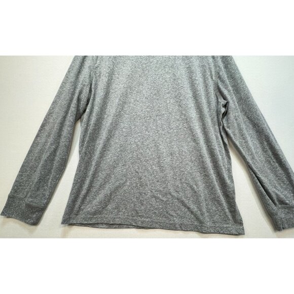 Untuckit Mens Long-Sleeve Henley Shirt Size XL Gray Casual Ultrasoft Crew Neck - Picture 8 of 11